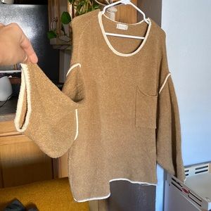 Altar’d State Oversized Tan Sweater